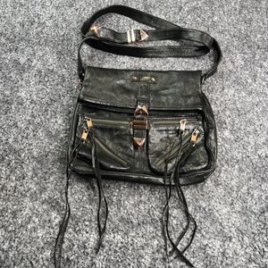 Rebecca Minkoff Main Squeeze Crossbody Buckled Up Fold Over Bag GUC